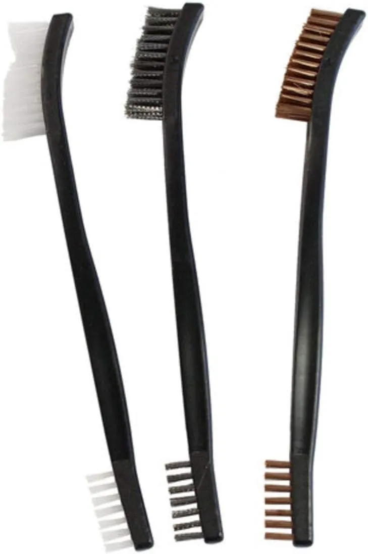 Birchwood Casey Utility Brushes - 3 Pack (Bronze, Nylon, Stainless)