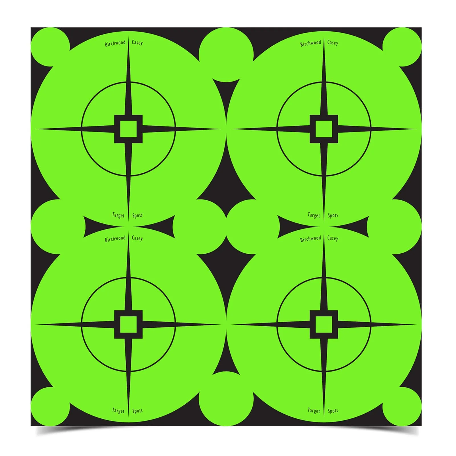 Birchwood Casey Target Spots Self-Adhesive High-Contrast Atomic Green Paper Shooting Targets
