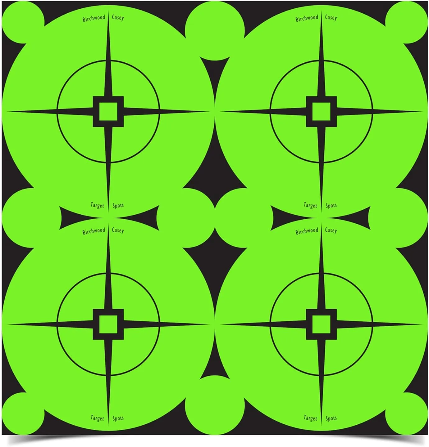 Birchwood Casey Target Spots Self-Adhesive High-Contrast Atomic Green Paper Shooting Targets
