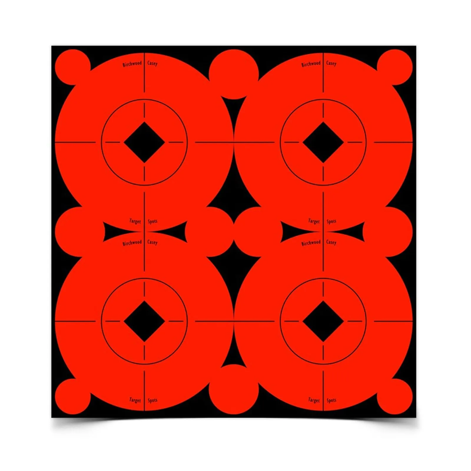 Birchwood Casey Target Spots Orange High-Contrast Self-Adhesive Bull's-Eye Paper Targets
