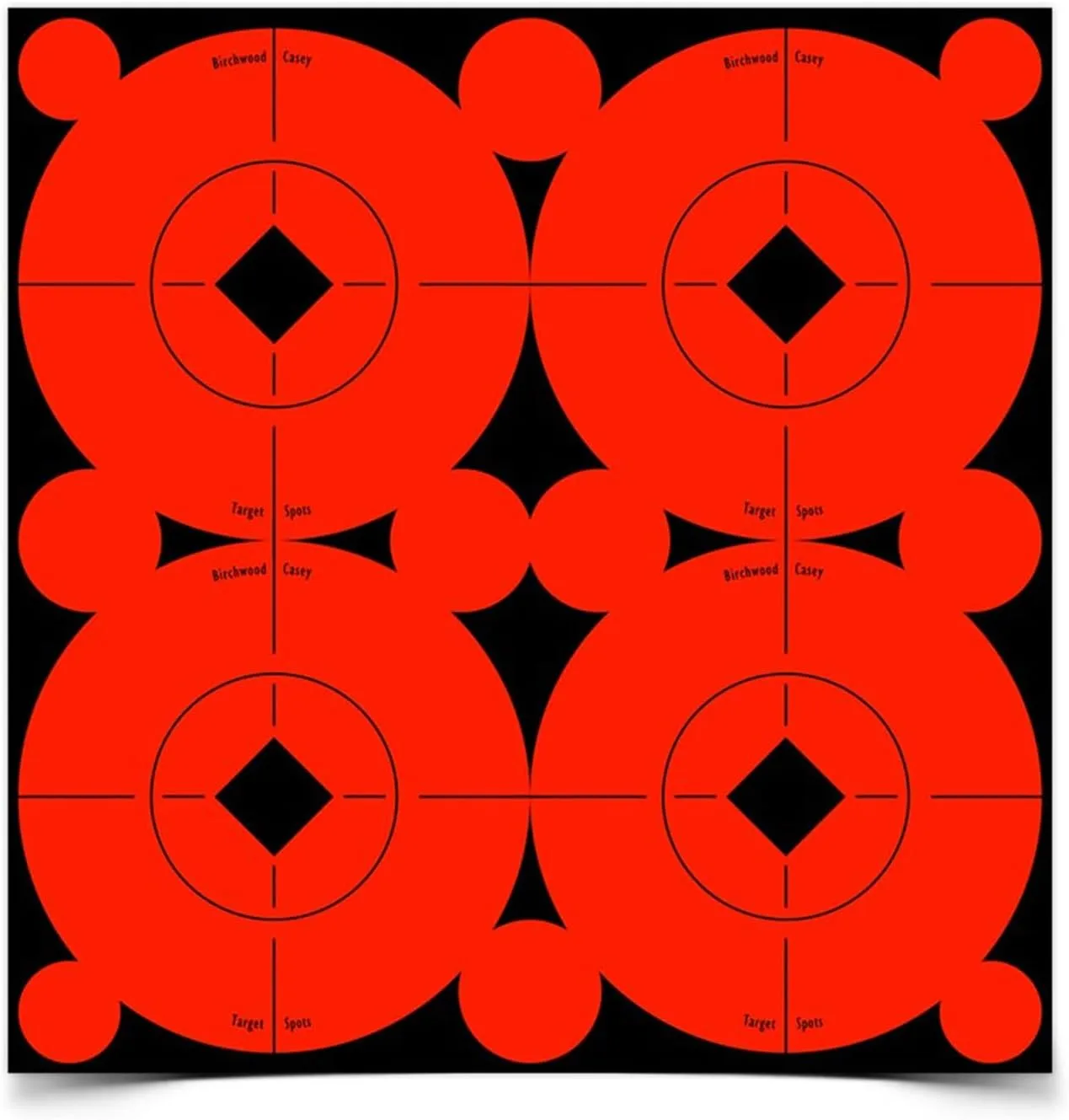 Birchwood Casey Target Spots Orange High-Contrast Self-Adhesive Bull's-Eye Paper Targets