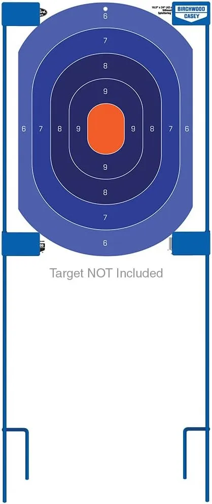 Birchwood Casey 36" Adjustable Target Stakes for Shooting - Durable Portable Easy to Deploy Steel Target Stakes for Paper