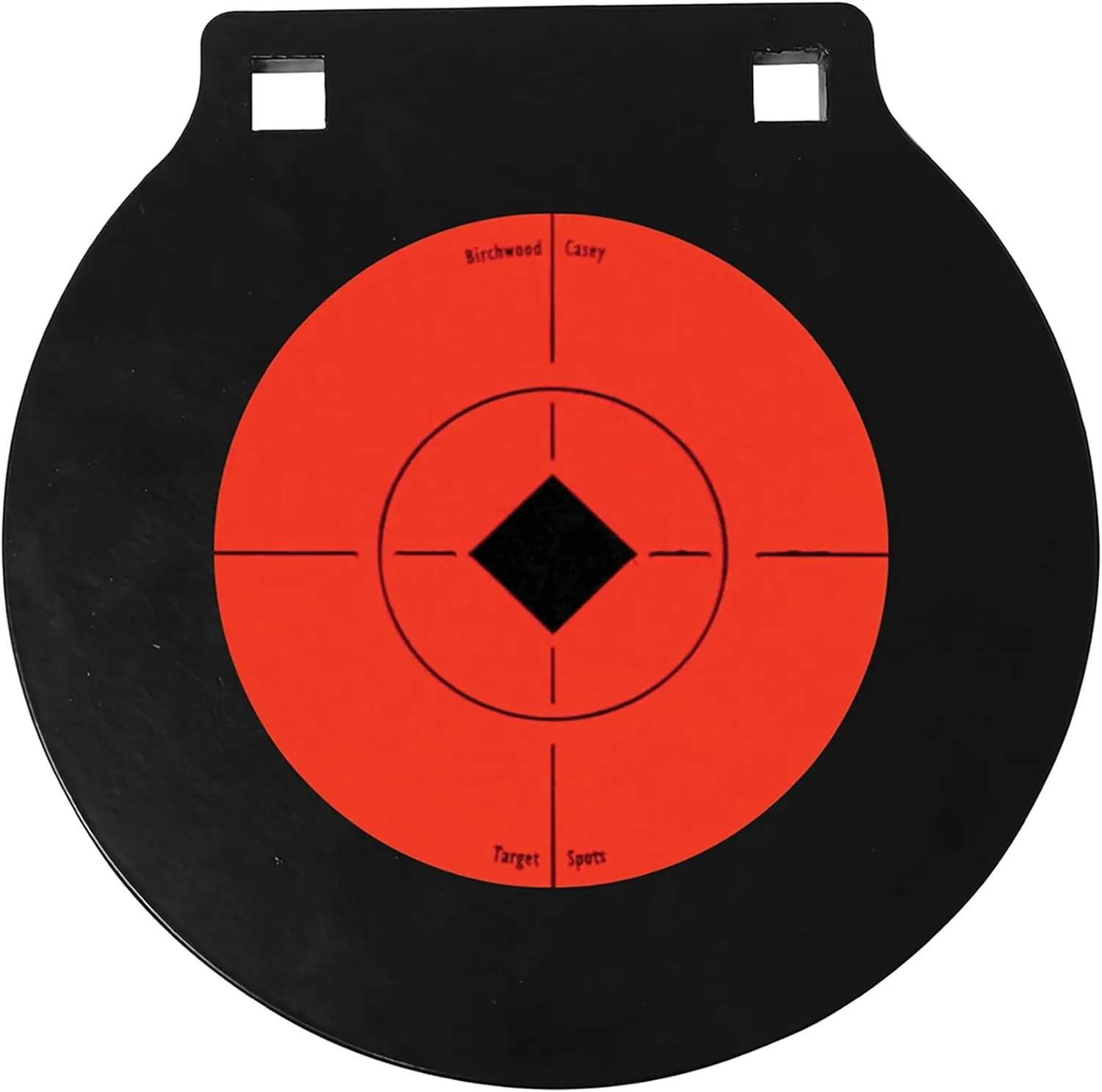 Birchwood Casey World of Targets AR500 Steel Double Hole Gong Target 3/8 inch