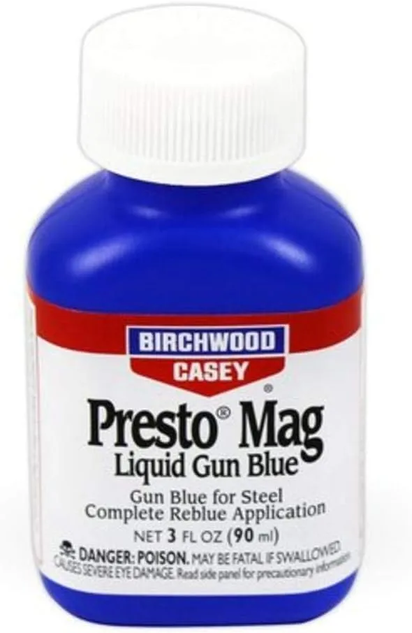 Birchwood Casey Presto Mag Liquid Gun Blue for Steel Complete Reblue Application, Gun Maintenance and Preservation