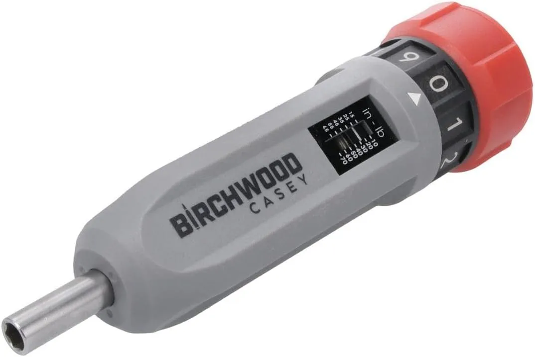 Birchwood Casey Armorer's Tool Kit Wrench | Gunsmithing Adjustable 10 to 70 in-Lb Torque Wrench Set | Flat Blade, Torx