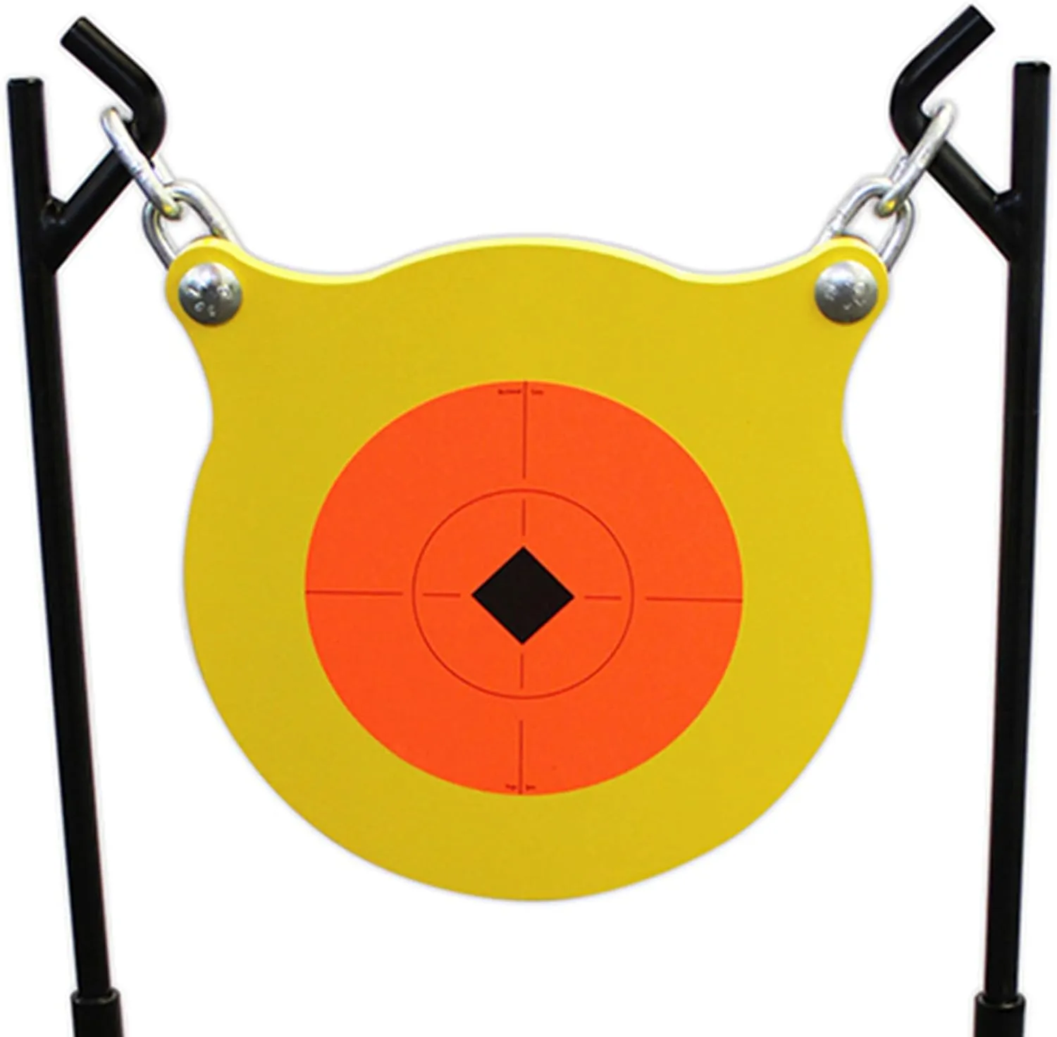 Birchwood Casey World of Targets Boomslang AR500 Steel Durable 0.5" Thick 9.5" Diameter Shooting Gong Target with Stand