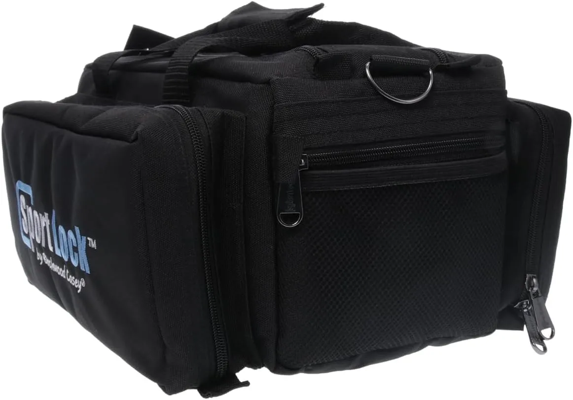 Birchwood Casey Deluxe Range Bag | Heavy-Duty Durable Nylon Water-Resistant Gun Range Bag with Adjustable Shoulder Strap