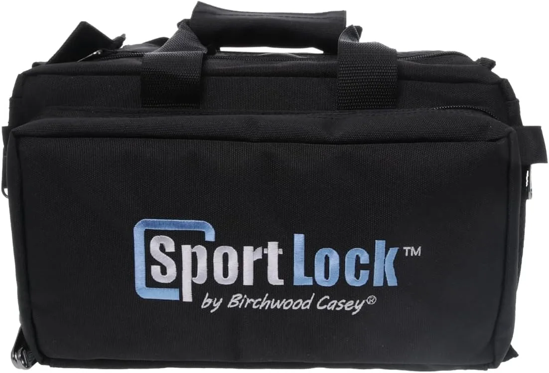 Birchwood Casey Deluxe Range Bag | Heavy-Duty Durable Nylon Water-Resistant Gun Range Bag with Adjustable Shoulder Strap
