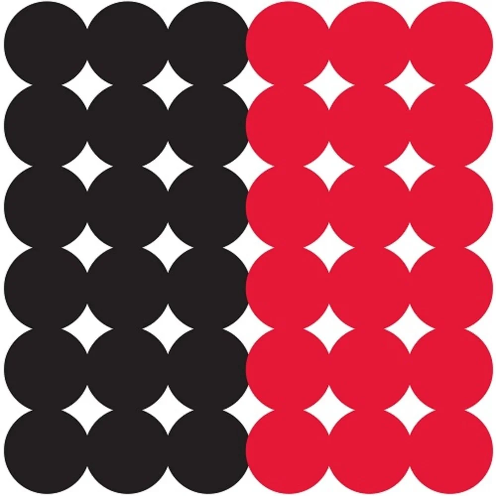 Birchwood Casey Dirty Bird Splattering 1" Adhesive Red/Black Target Repair Pasters for Indoor and Outdoor Use