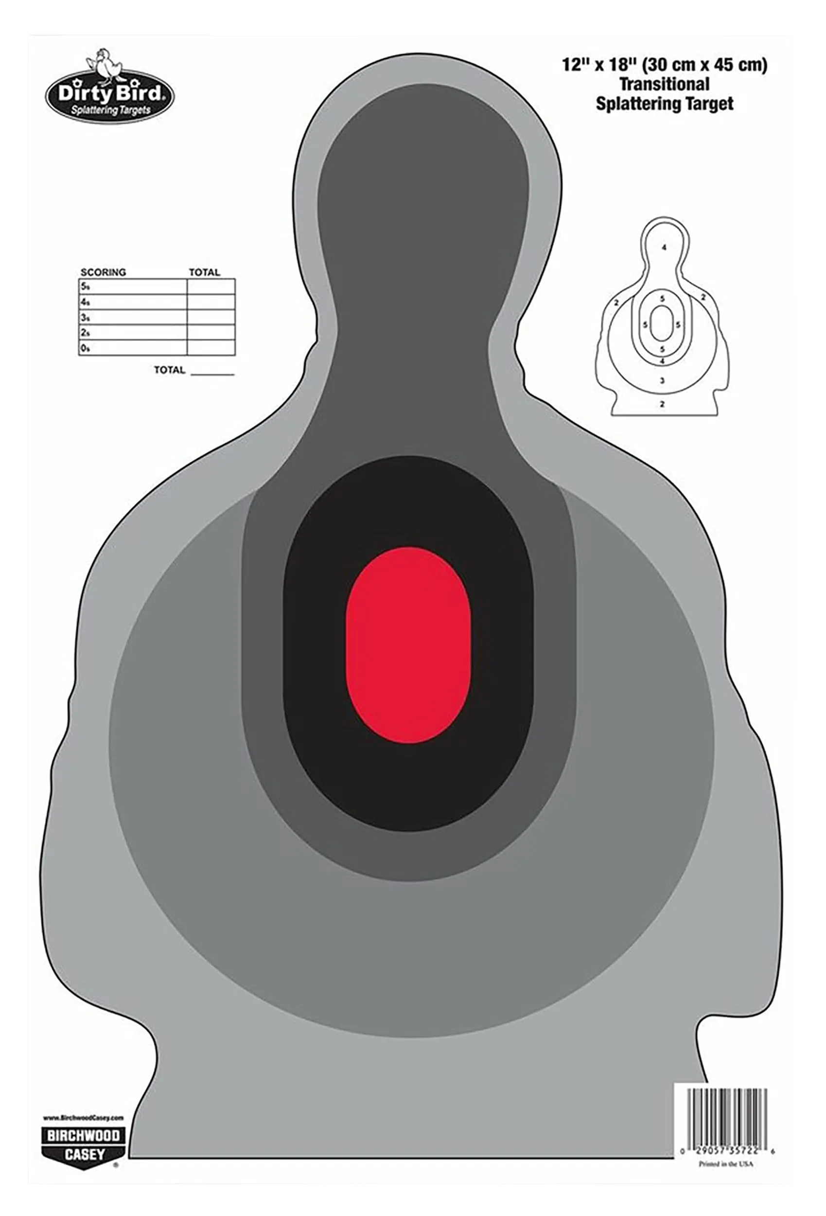 BIRCHWOOD CASEY Dirty Bird 12 x 18 Non-Adhesive Splattering Targets