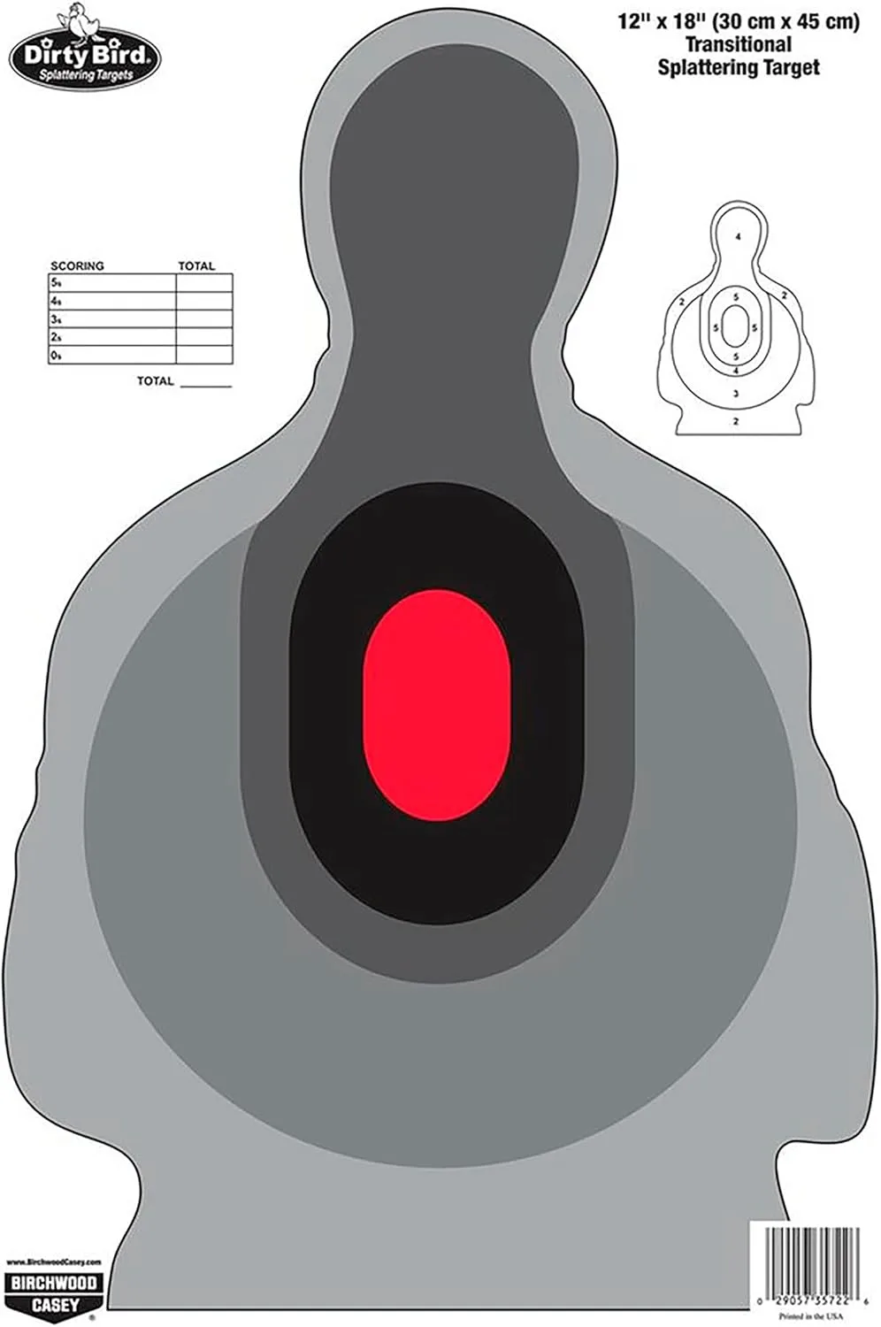 BIRCHWOOD CASEY Dirty Bird 12 x 18 Non-Adhesive Splattering Targets