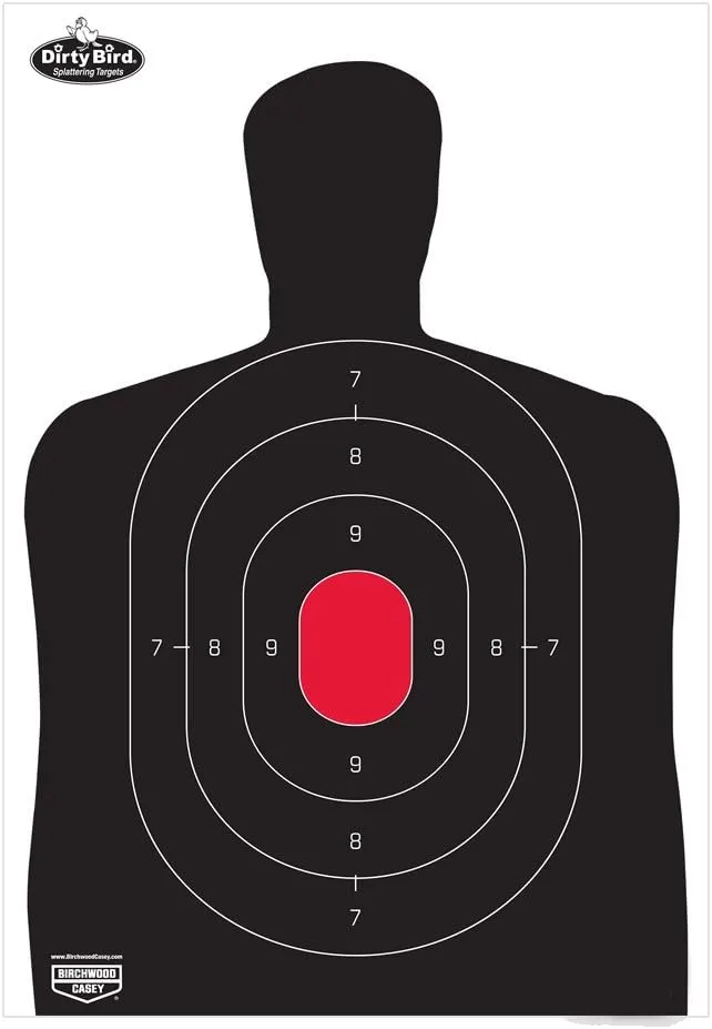 BIRCHWOOD CASEY Dirty Bird Non-Adhesive Splattering Silhouette Targets