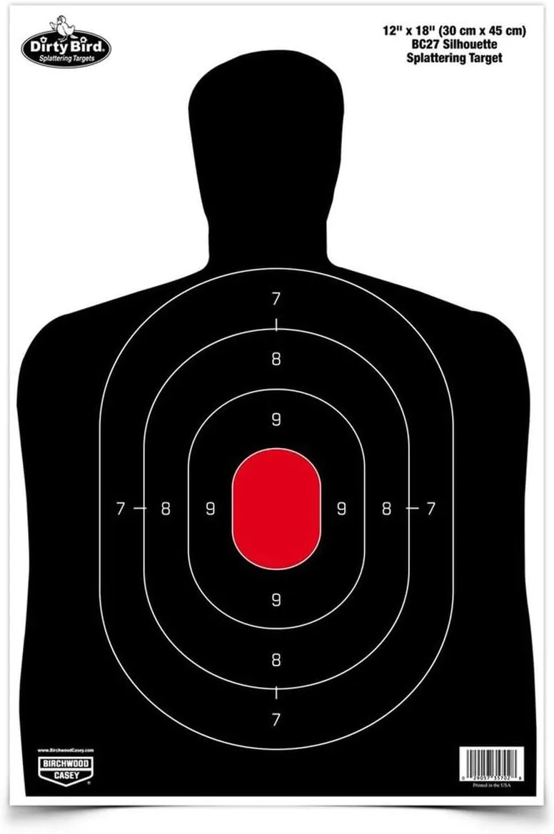 BIRCHWOOD CASEY Dirty Bird Non-Adhesive Splattering Silhouette Targets