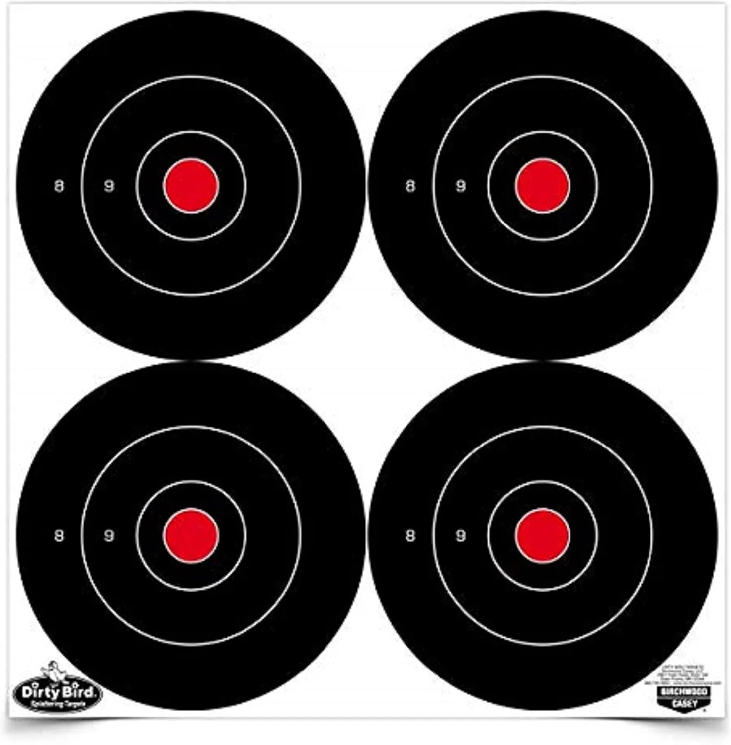 Birchwood Casey Dirty Bird Non-Adhesive Bull's-Eye Targets