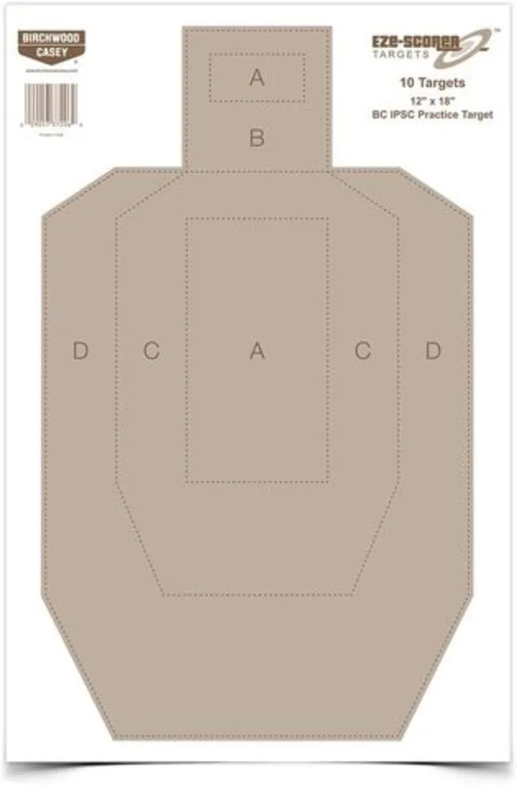 Birchwood Casey Eze-Scorer IPSC Practice Paper Targets