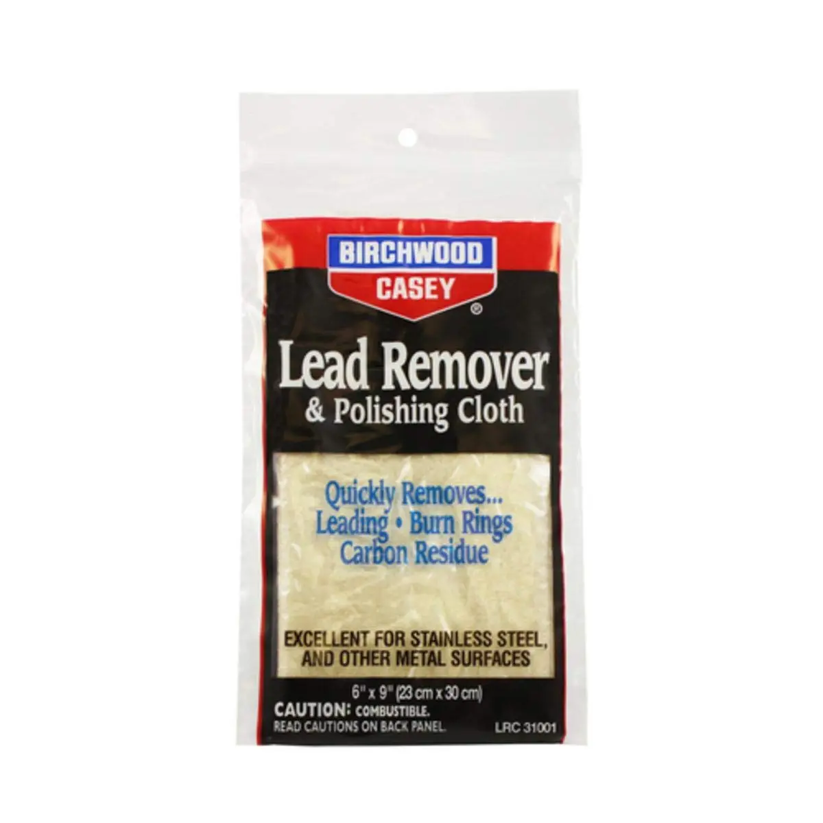BIRCHWOOD CASEY Lead Remover & Polishing Cloth 6" x 9" Cleaning Rag