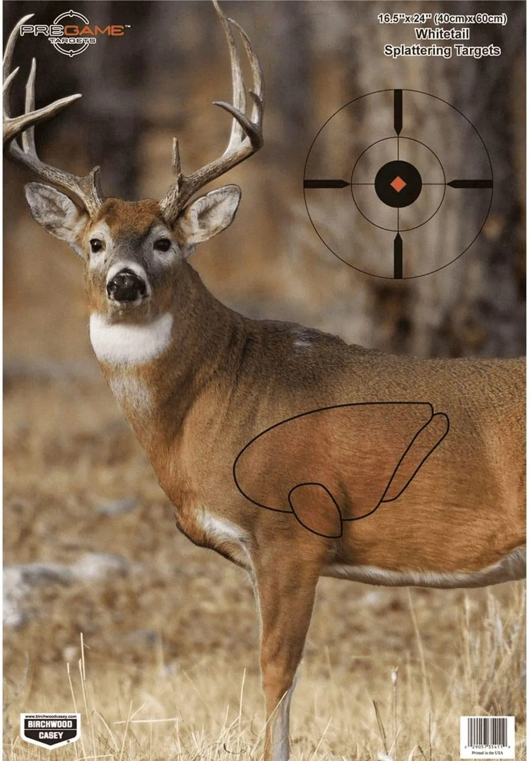 Birchwood Casey Pregame 16.5x24 Whitetail Target 3 Pack