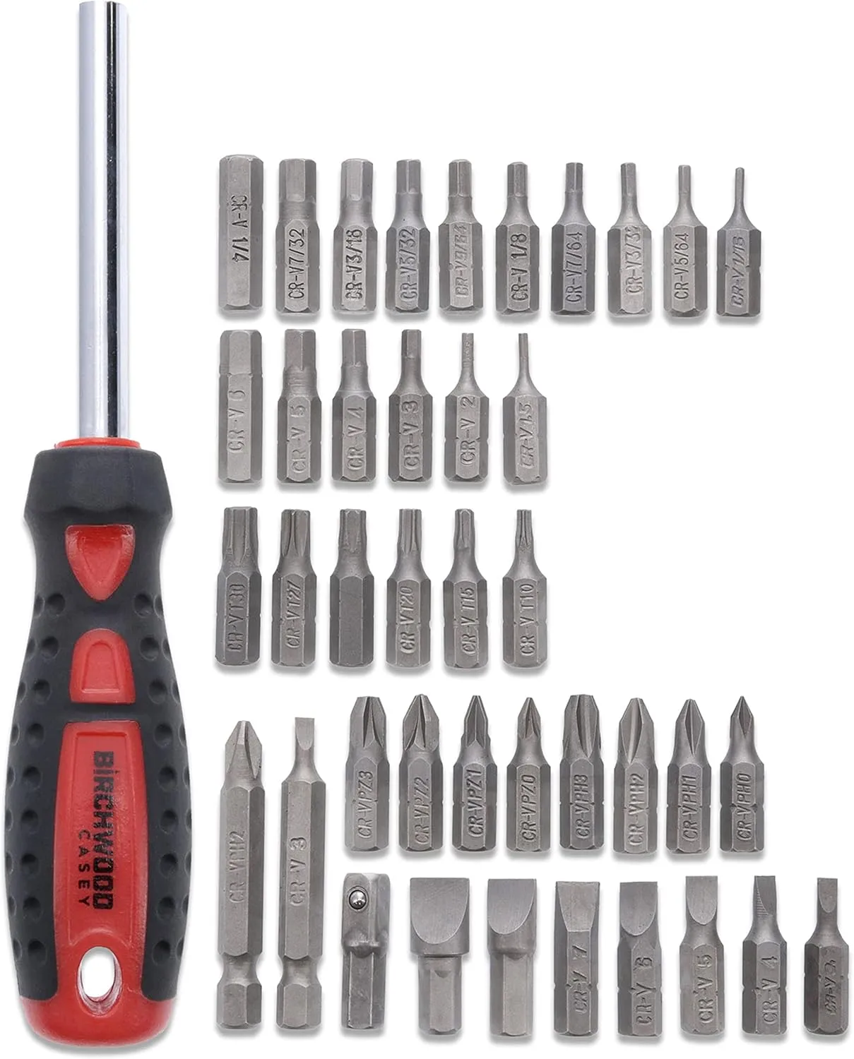 BIRCHWOOD CASEY Pro Screwdriver Kit | Durable Versatile Gunsmithing Wrench 40 Piece Set | Case Included
