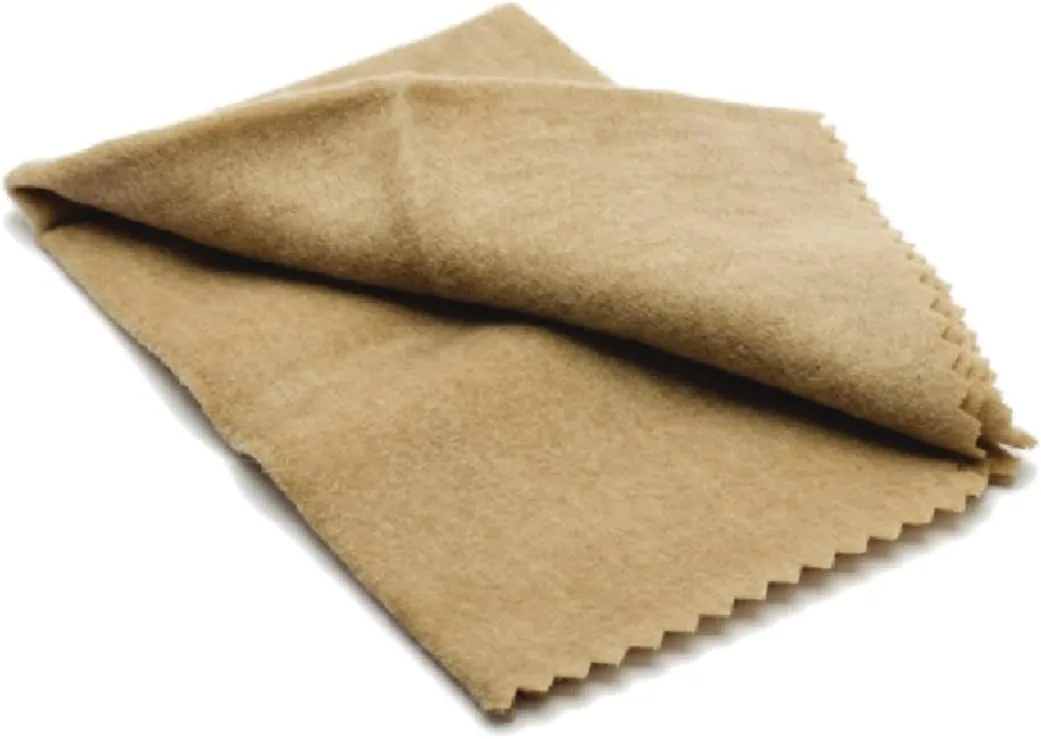 BIRCHWOOD CASEY Rust & Lead Remover for Gun | Durable Effective Treated Tan 11"x14" Gun Cleaning Cloth for Removing Lead