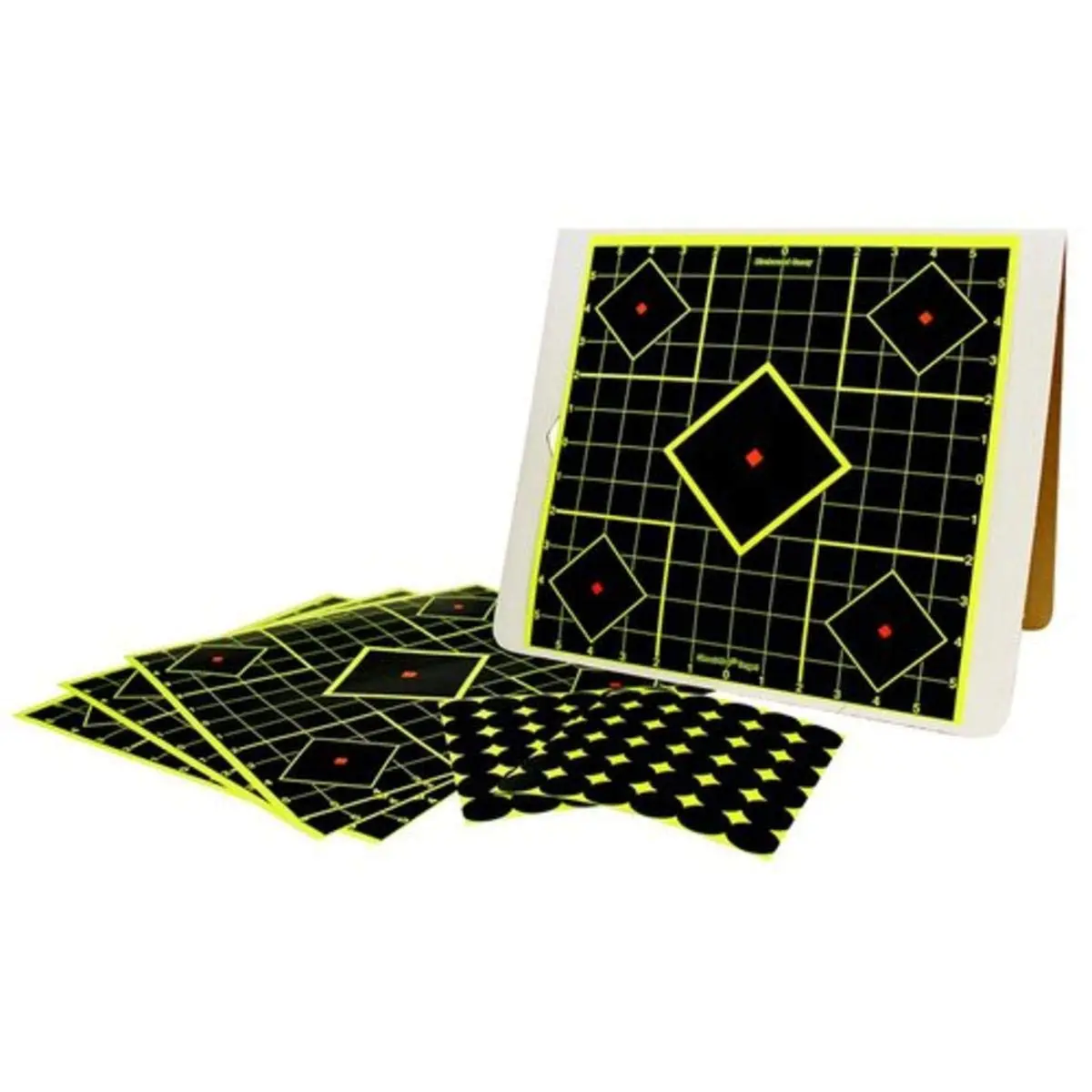 BIRCHWOOD CASEY Shoot-N-C 12" Sight-In Target Kit for Shooting - Easy to Assemble Heavy-Duty Self-Standing Cardboard A-Frame