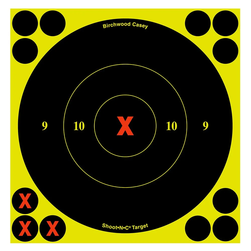 Birchwood Casey Shoot-N-C X-Bull's-Eye Reactive Targets One Size 6" - 60 Targets, 720 Pasters