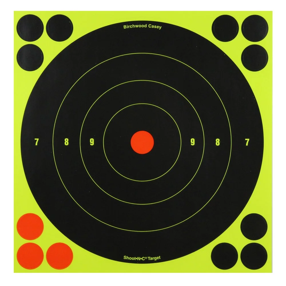 Birchwood Casey Shoot-N-C 8" Bull's-Eye Self-Adhesive Reactive Targets