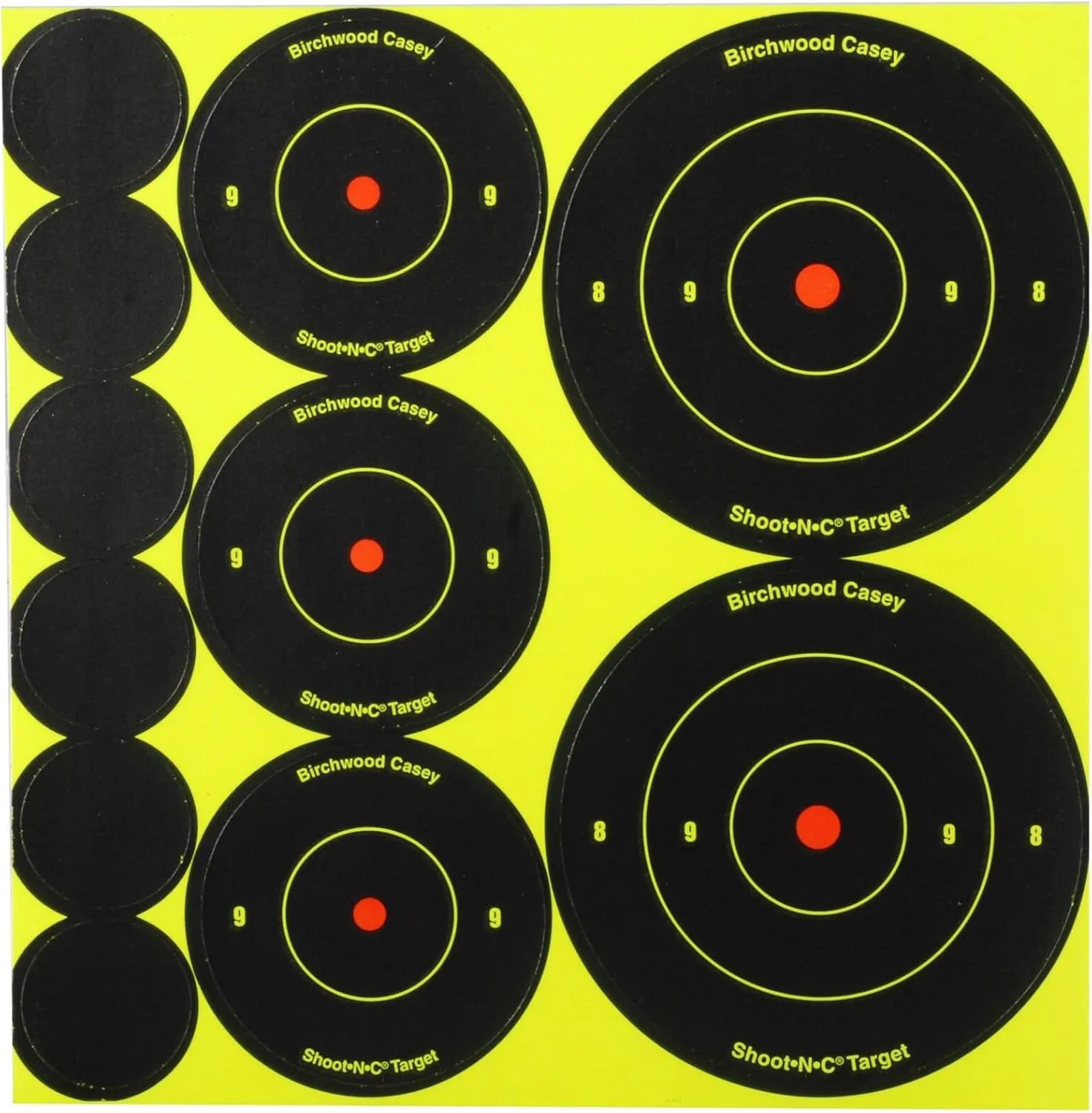 BIRCHWOOD CASEY Shoot-N-C Bull's-Eye Variety Pack Reactive Targets