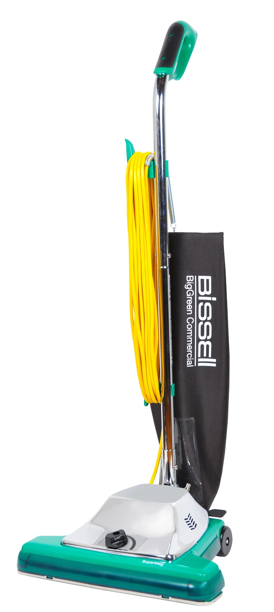 Bissell BigGreen Commercial BG102H ProBag Comfort Grip Handle Upright Vacuum with Magnet, 870W, 16" Vacuum Width