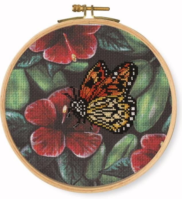 Farfalla Arancione - Kit ricamo DMC serie Tropici, 19961 Farfalla Arancione - Kit ricamo DMC serie Tropici, 19961