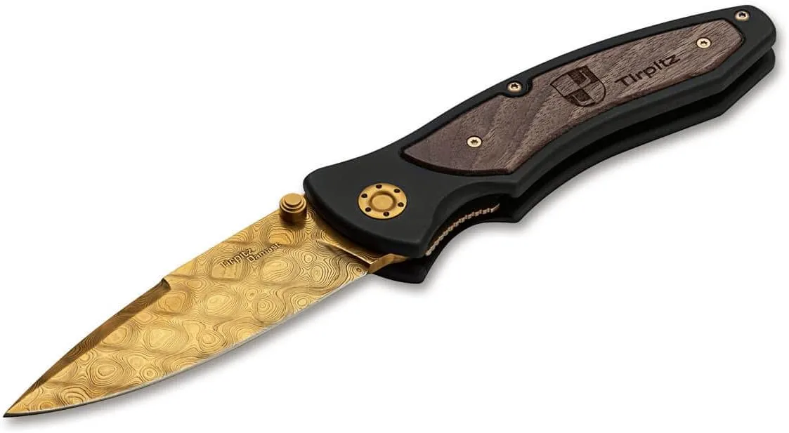 Boker 110194DAM Tirpitz Linerlock Damascus