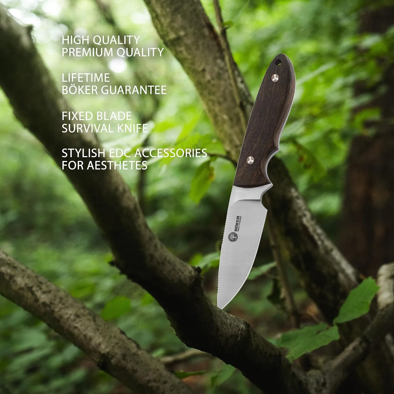 BOKER Arbolito Pine Creek Compact Hunting Knife