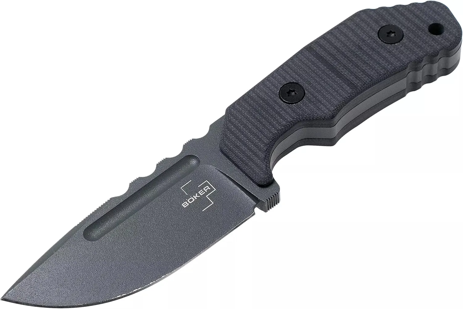 BÖKER PLUS Little Dvalin Fixed Blade EDC Knife - D2 Tanto - G10 - Kydex Sheath