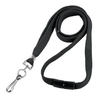 Lanyard - (black, 3/8" with swivel hook) Lanyard - (black, 3/8" with swivel hook)