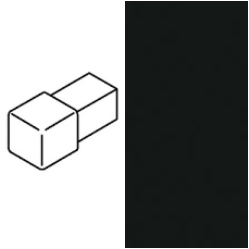 Capat PROFILPAS, 89350 ZQVN/EI/10 COLOUR-COATED ALUMINIUM BLACK ST