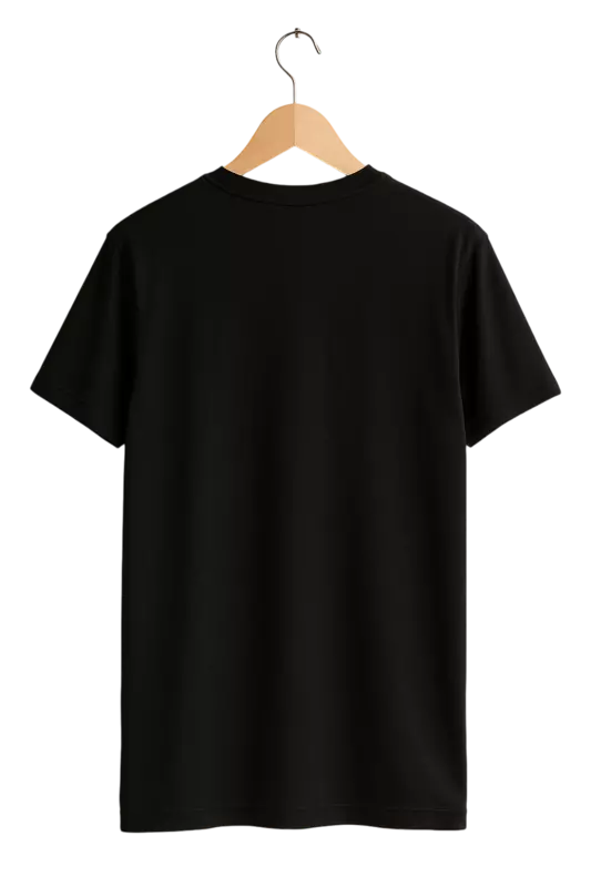 Vibrant Splash Fish Print Womens Black T-Shirt