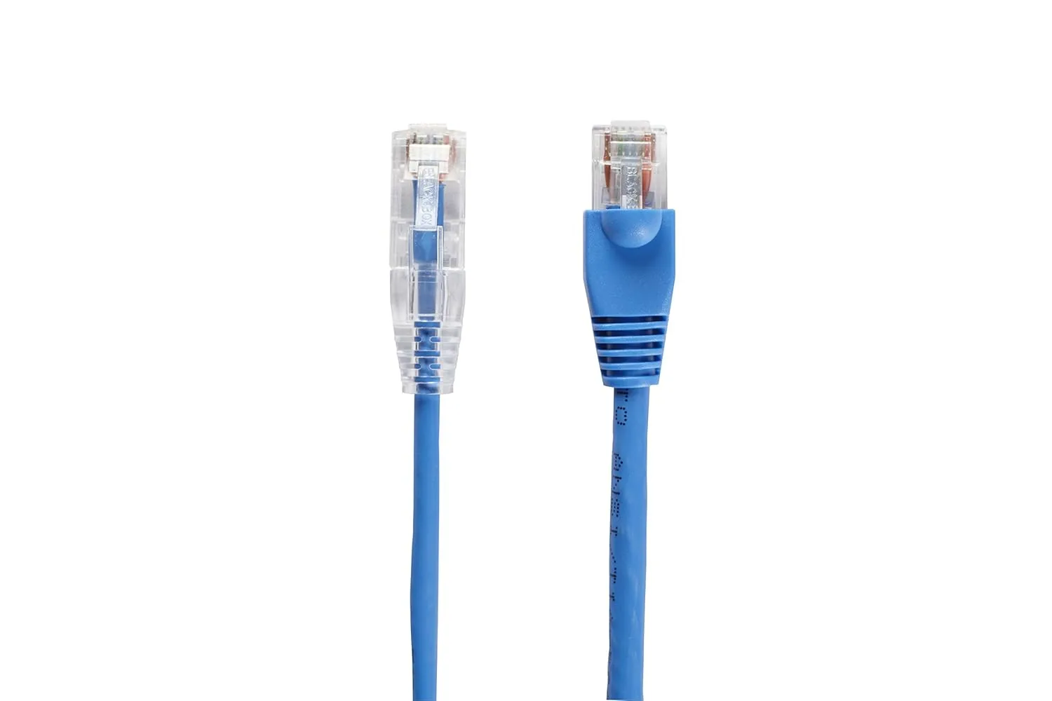 Black Box 1ft Blue CAT6A Slim 28AWG Patch Cable, 500MHz UTP, Snagless