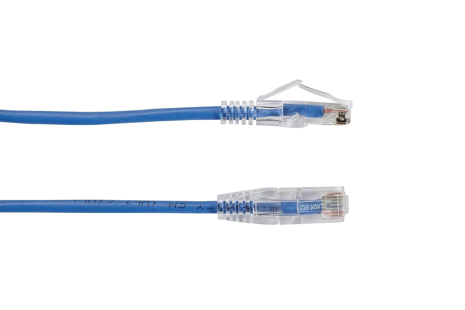 Black Box C6APC28-BL-15 15FT Blue CAT6A Slim 28AWG PATC H Cable 500MHZ UTP cm SNAGLESS