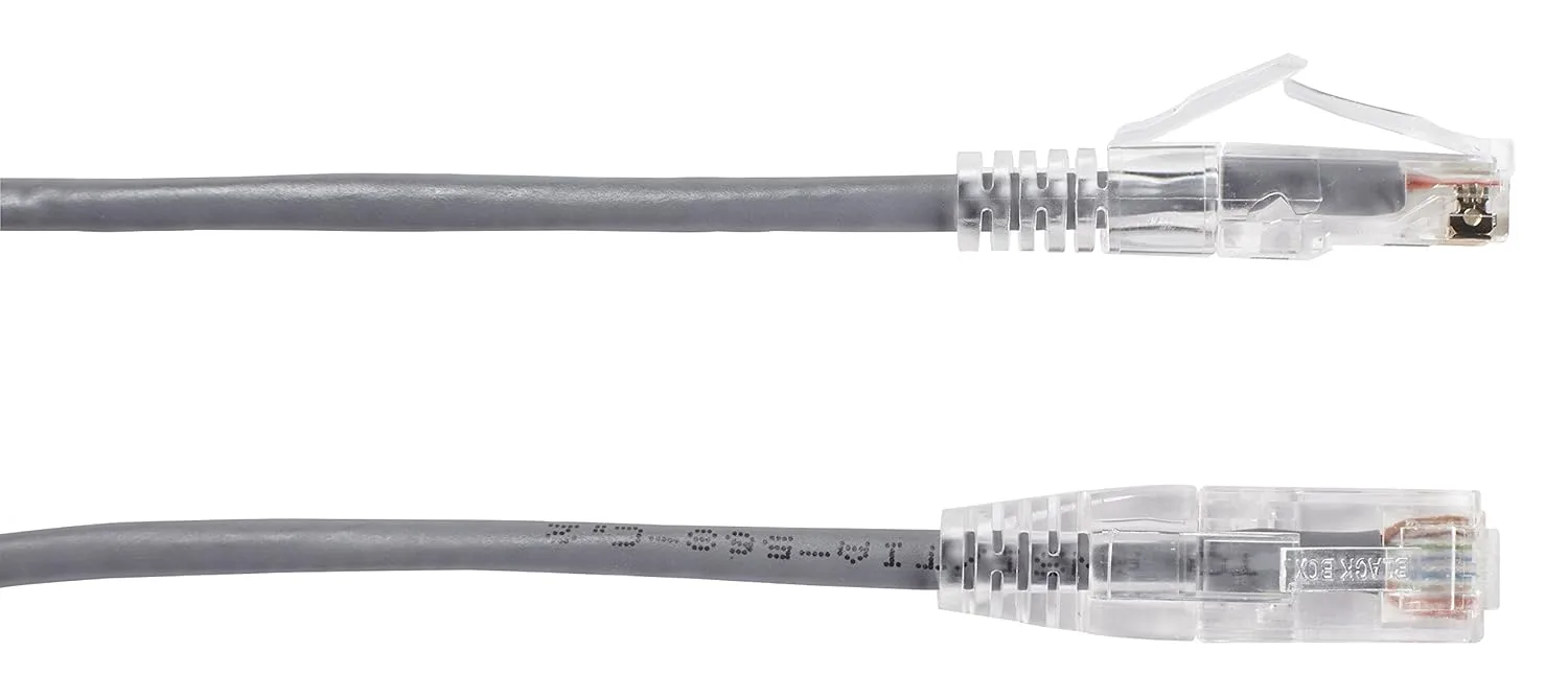1Ft Gray Cat6 Slim 28Awg Patch