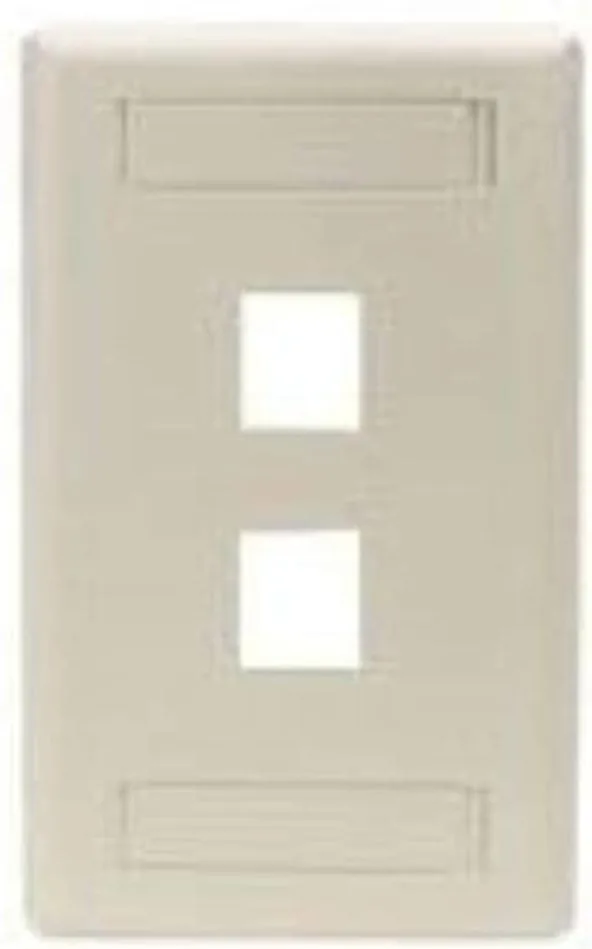 Black Box GigaStation2 2 Socket Network Faceplate - 2 x Socket(s) - White