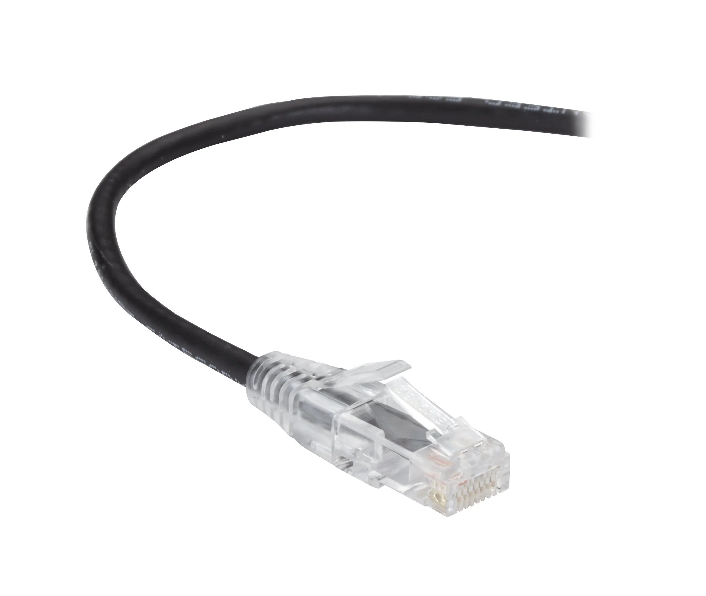 Black Box 7Ft Cat6A Slim-Net 28-AWG Patch Cable, Snagless RJ45