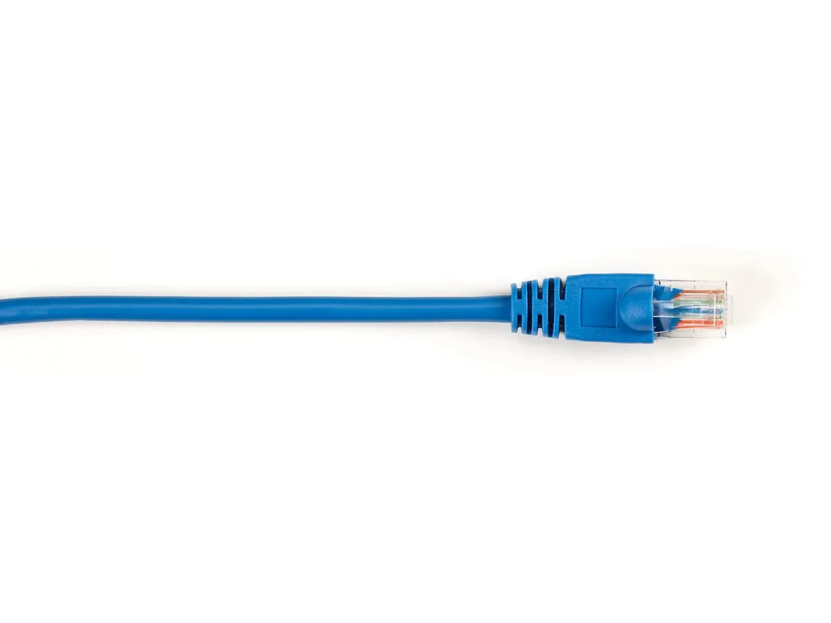 Black Box Cat5E Molded Boot Patch Blue 20Ft