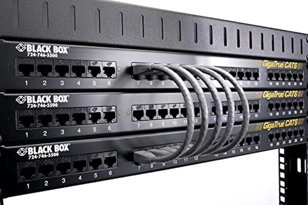 Black Box 6IN Black CAT6 550MHz Snagless UTP Patch Cable (RJ45 M/M)