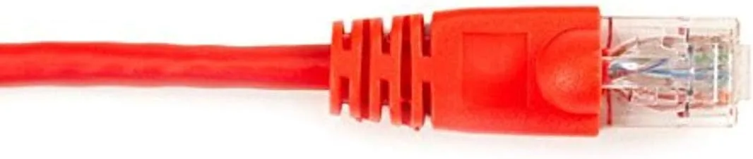 Black Box Connect Cat6 UTP 7 ft Red Snagless Patch Cable - RJ45