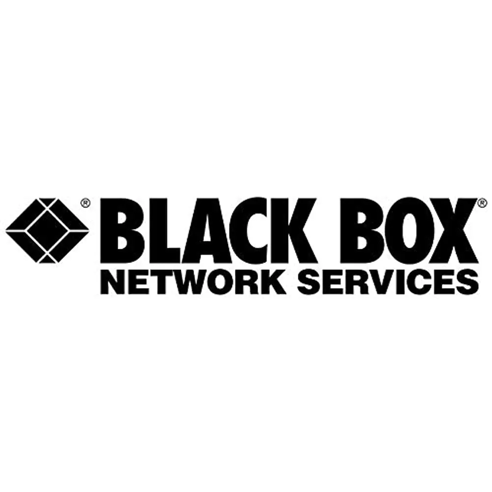 Black Box FMT1080 Panel-Mount Modular Coupler, RJ-11, 4-Wire, Black