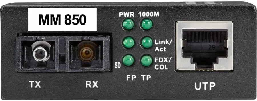 Black Box Pure Networking Transceiver Media Converter