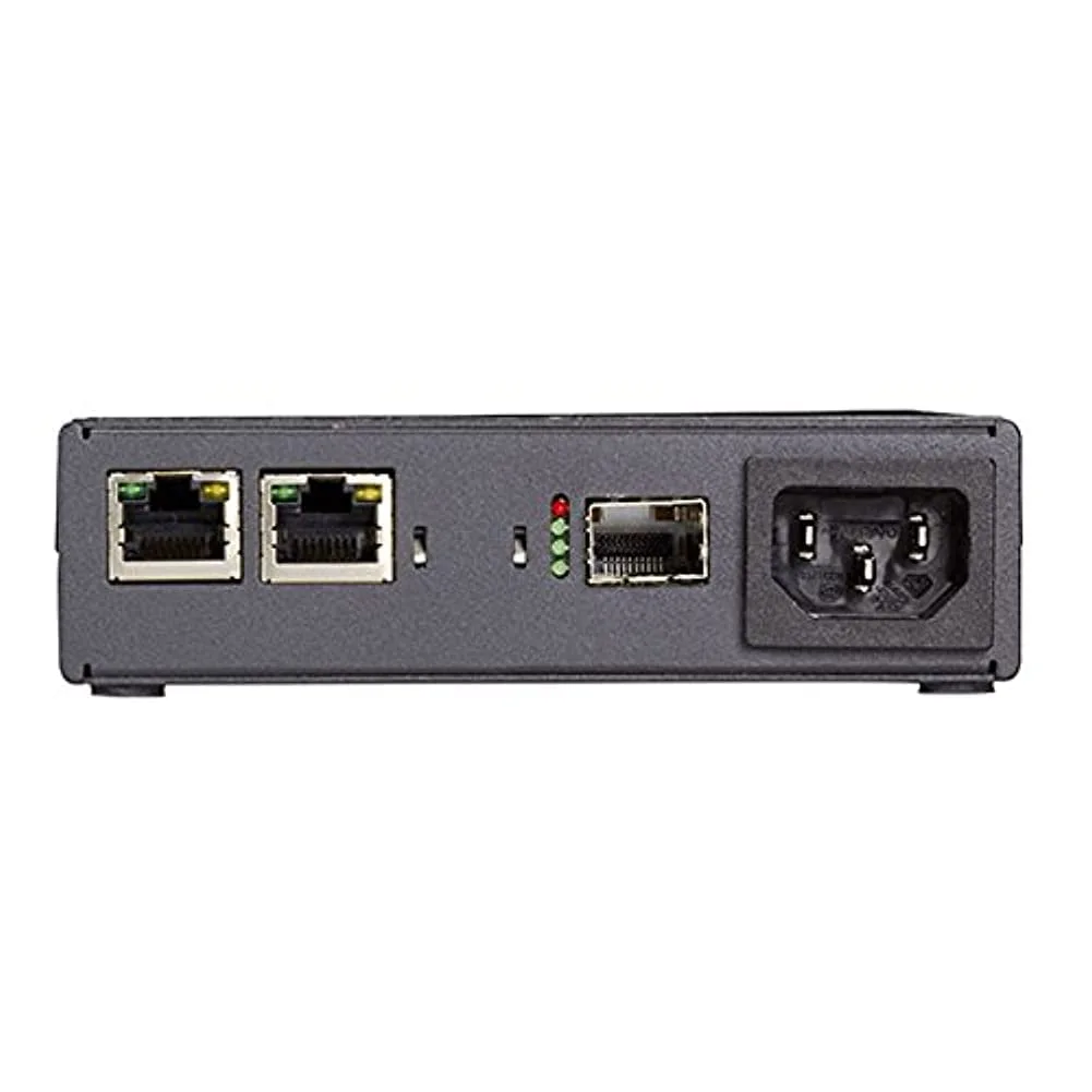Black Box Compact Media Converter - 2-Port 10/100/1000-Mbps Copper, 1-Port 100/1000-Mbps SFP