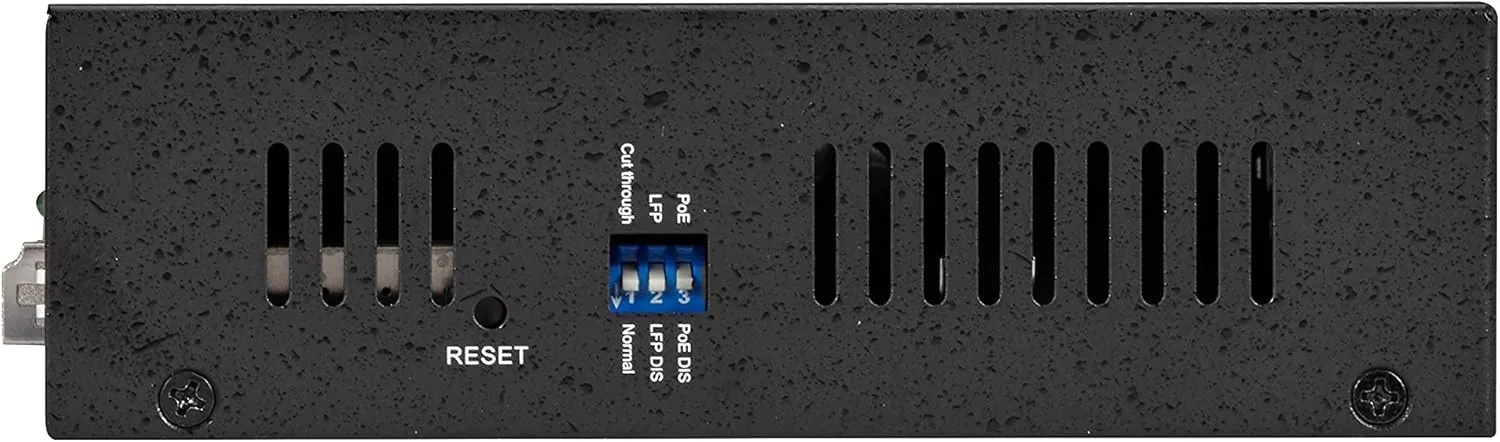 Black Box Gb PoE MED Conv 10/100/1000Mb COP to 1000Mb MM FBR 850nm 500m LC