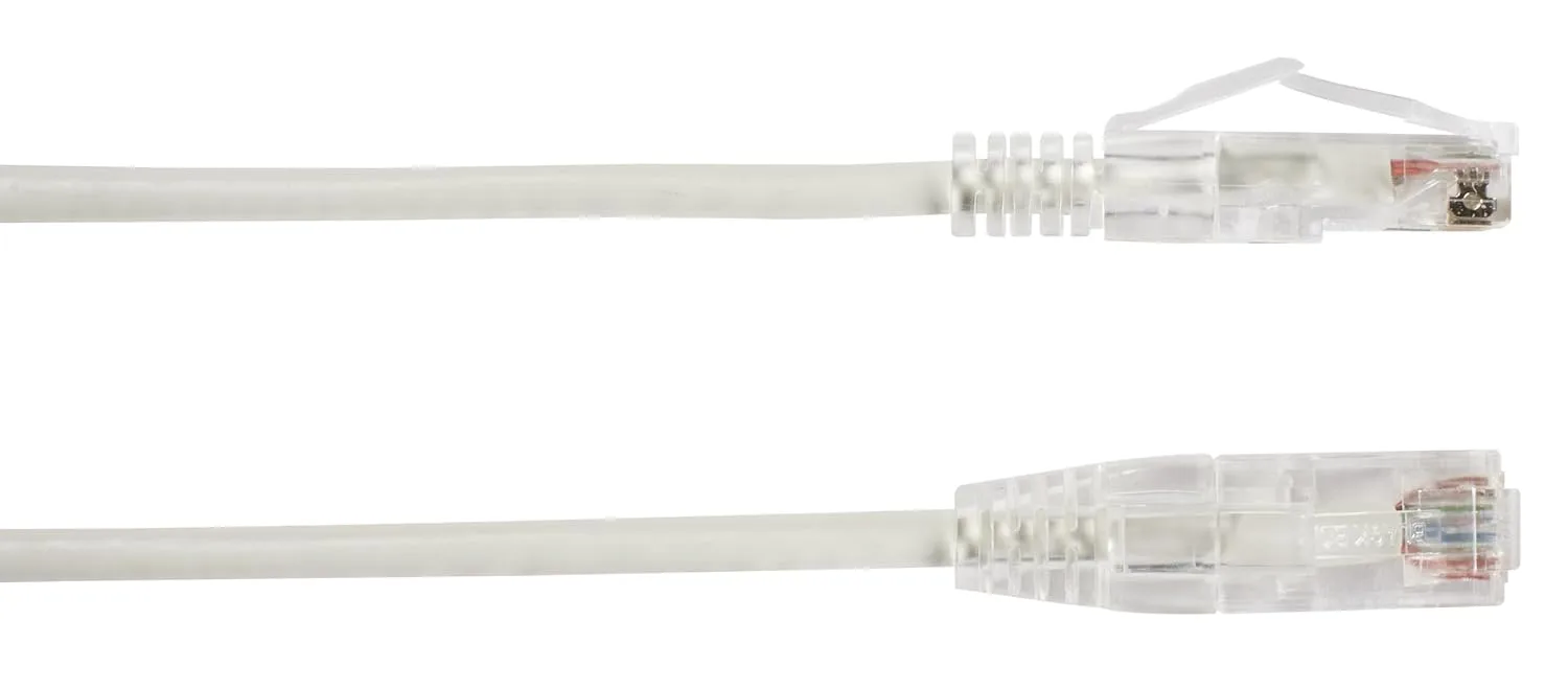 BLACK BOX NETWORK SERVICES - SLIM-NET CAT6 PATCH CABLE WHITE 3FT