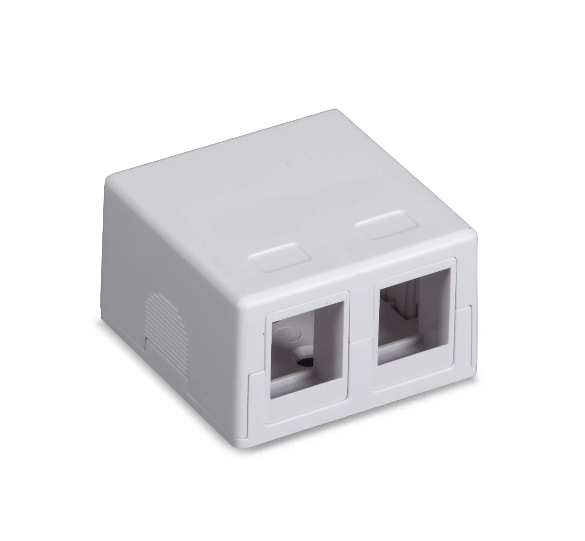 Black Box SMH-2 2-Port White Surface-Mount Housing