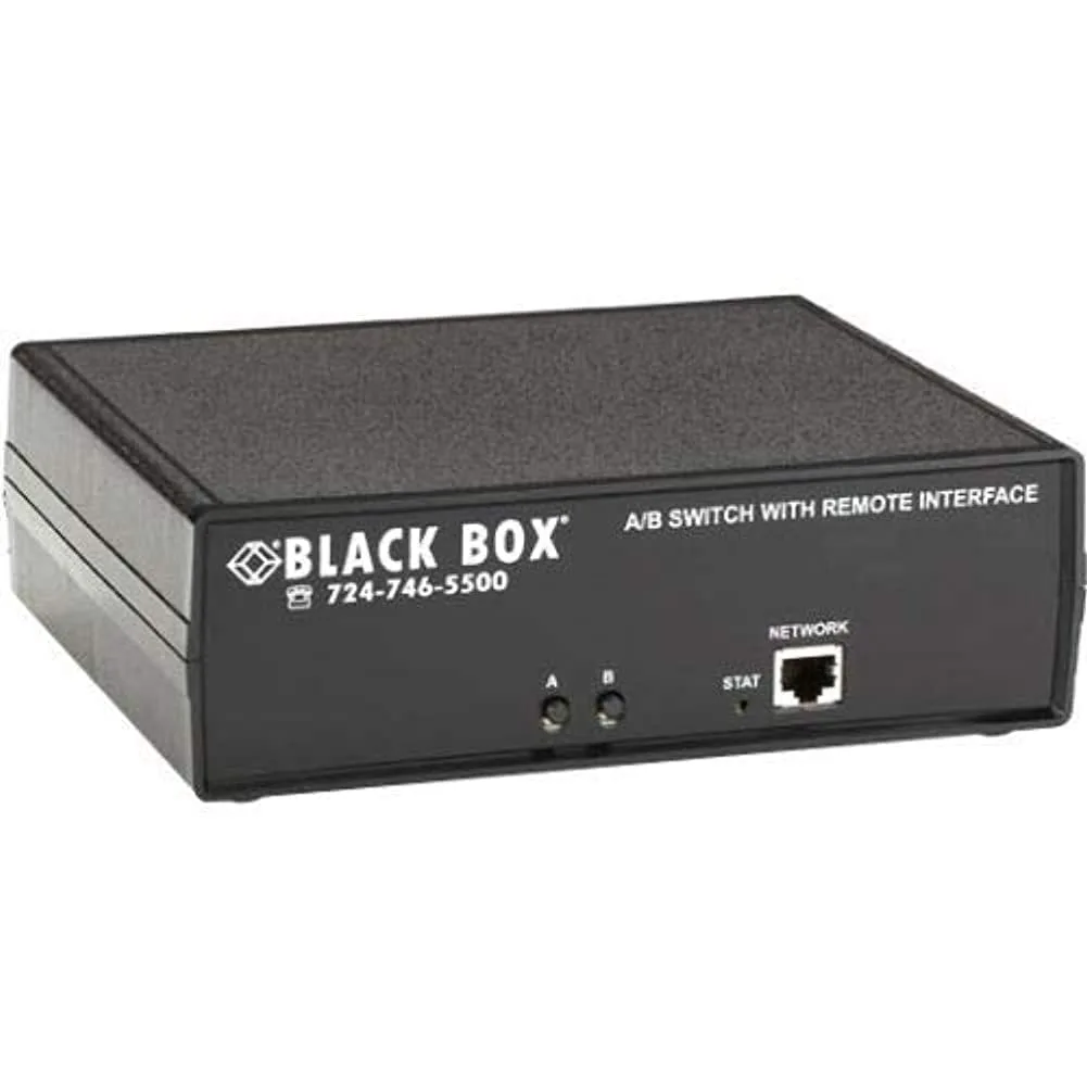 Black Box SW1041A Cat6 A/B Latching Network Switch (RJ45, RS232)